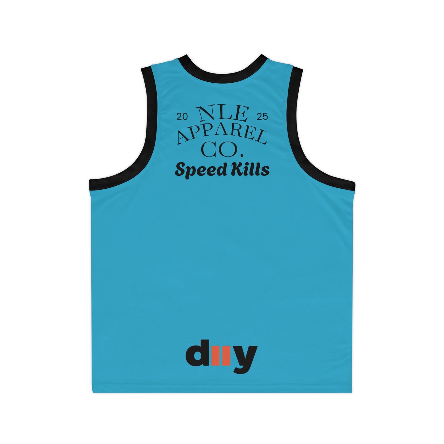 NLE Apparel Co. Jersey (Turquoise) - Unisex Basketball Jersey with Grim Reaper Design, Streetwear, Sports Apparel, Gift for Athletes, Casual Wear, Halloween, Halloween Costume