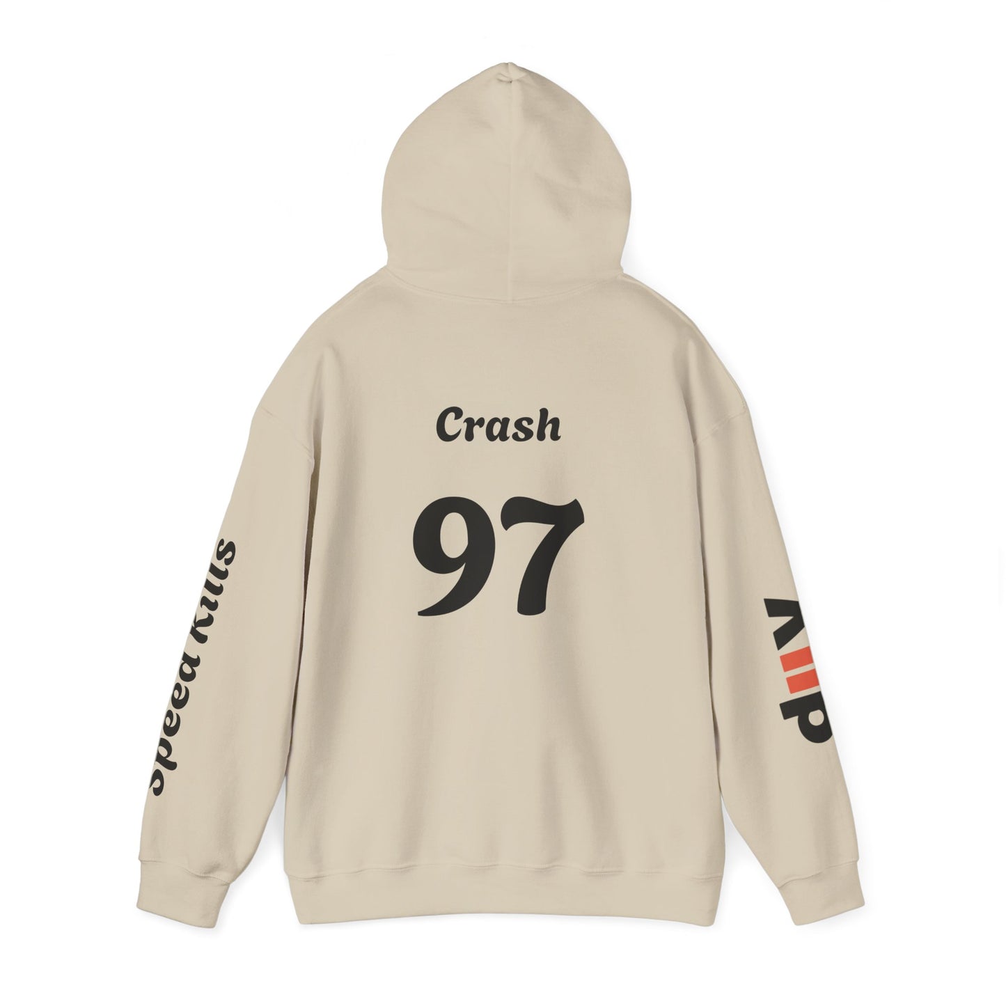 Crash #97 Team Hoodie | Gothic Style Unisex Hoodie | Perfect for Casual Wear, Street Style, Gift for Gamers, Halloween, Everyday Comfort
