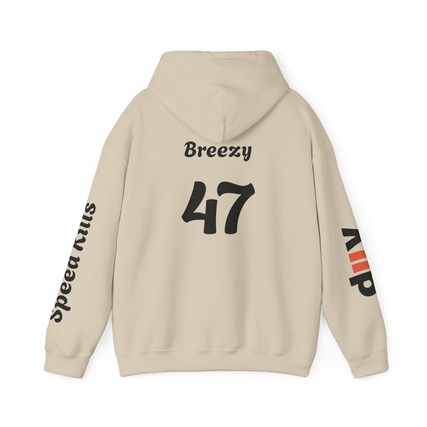 Breezy #47 Team Hoodie | Gothic Style Unisex Hoodie | Perfect for Casual Wear, Street Style, Gift for Gamers, Halloween, Everyday Comfort