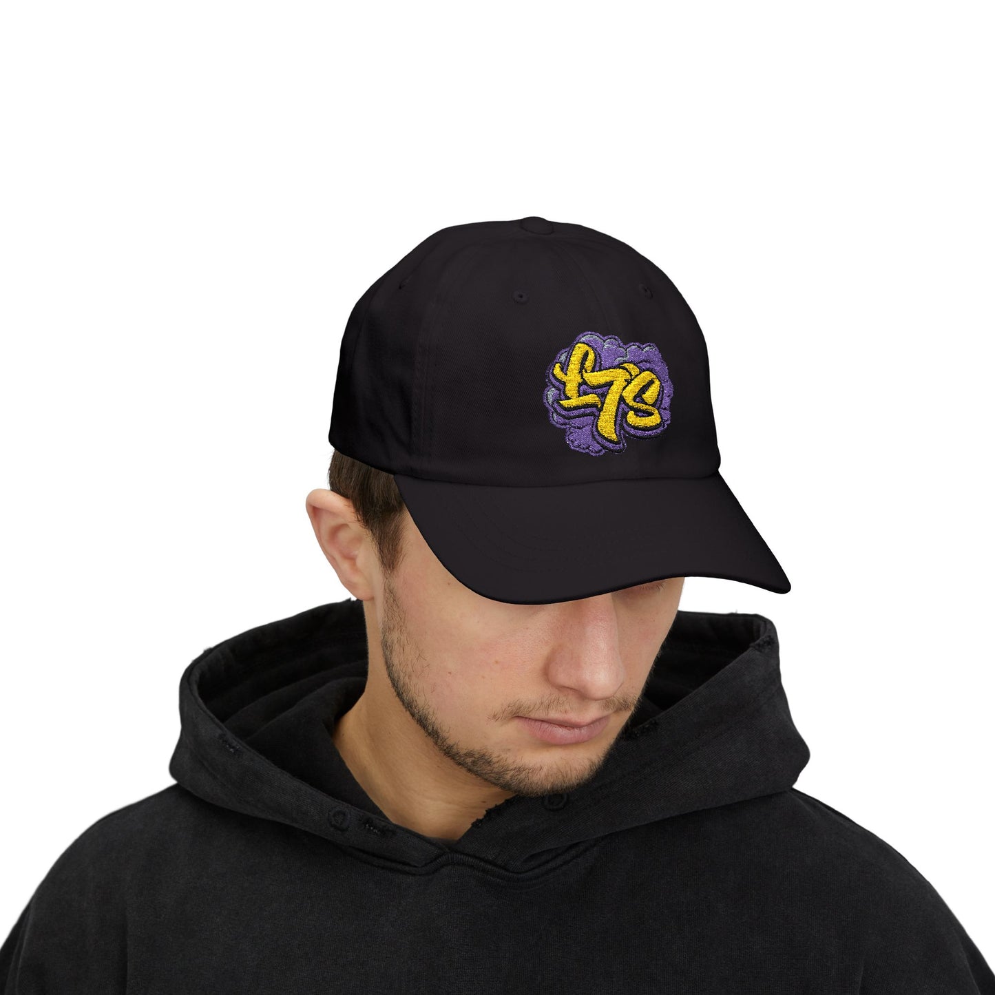 Oldy L7 (purple/yellow) - Classic Dad Cap - Casual Style Hat, Everyday Wear, Unique Gift, Outdoor Activities, Summer Accessory