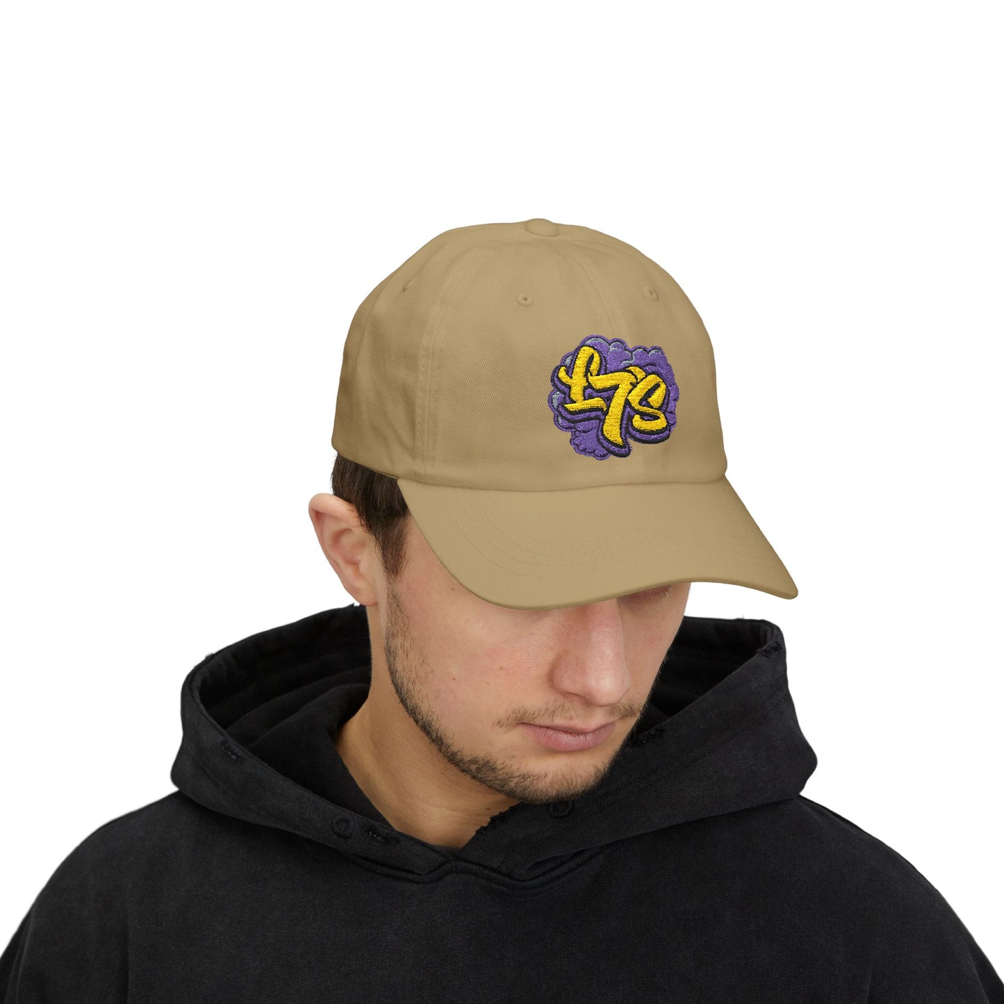 Oldy L7 (purple/yellow) - Classic Dad Cap - Casual Style Hat, Everyday Wear, Unique Gift, Outdoor Activities, Summer Accessory
