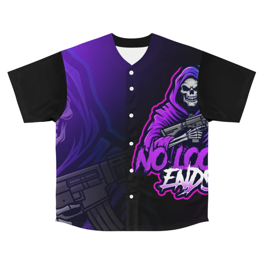 Men's Graphic Baseball Jersey - Edgy Streetwear, Unique Gift, Casual Wear, Game Day Apparel, Anime-Inspired Fashion