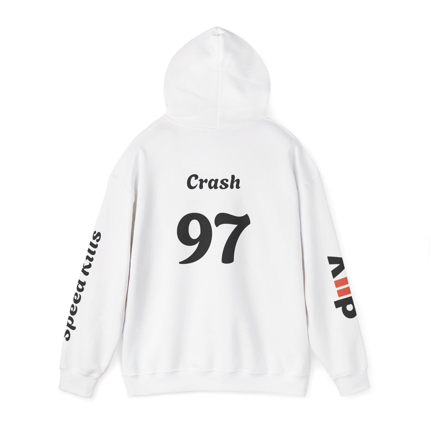 Crash #97 Team Hoodie | Gothic Style Unisex Hoodie | Perfect for Casual Wear, Street Style, Gift for Gamers, Halloween, Everyday Comfort