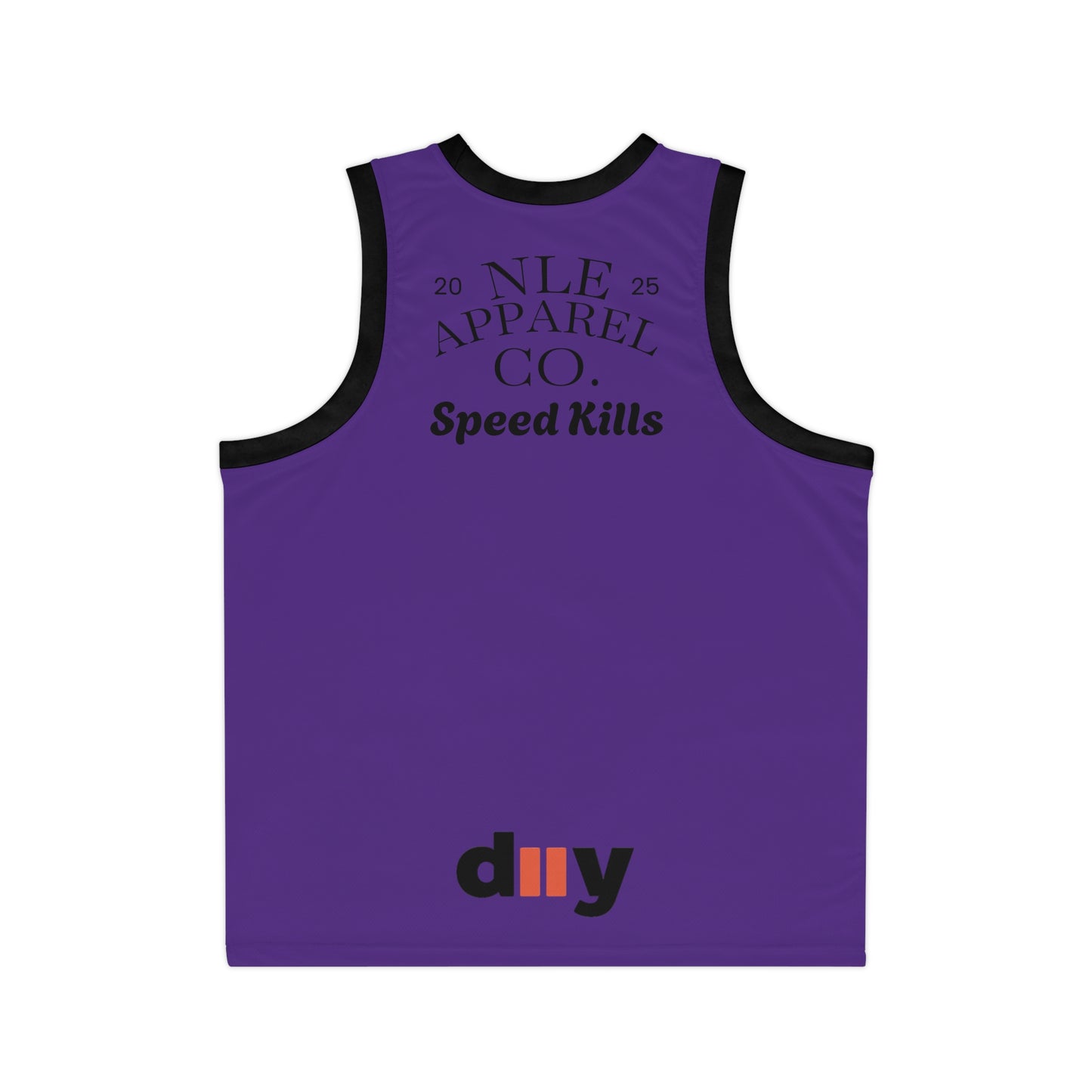 NLE Apparel Co. Jersey (Purple) - Unisex Basketball Jersey with Grim Reaper Design, Streetwear, Sports Apparel, Gift for Athletes, Casual Wear, Halloween, Halloween Costume