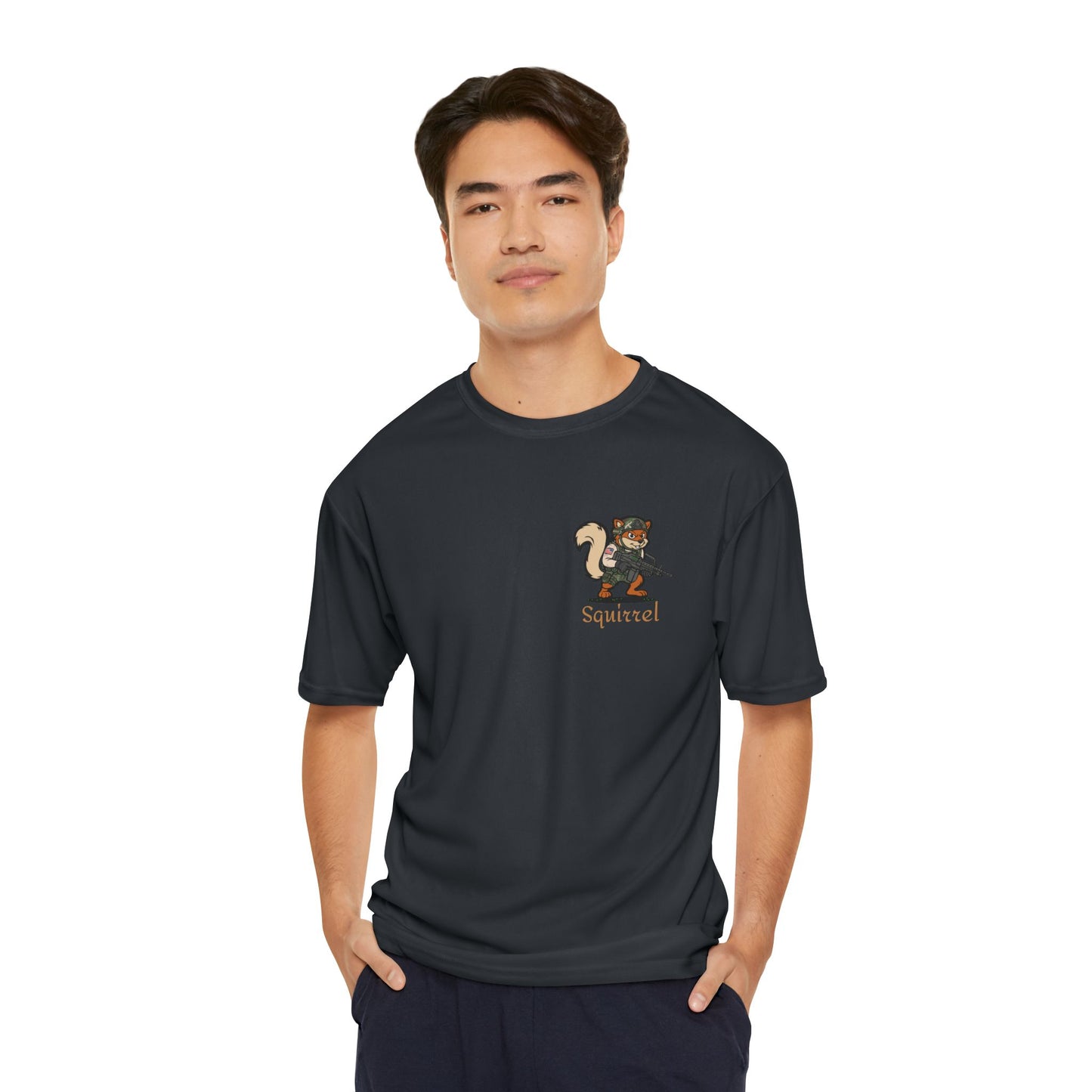 LIMITED EDITION Squirrel Performance Tee - Fun Activewear For Outdoors, Fitness Apparel, Gifts For Nature Lovers, Casual Style