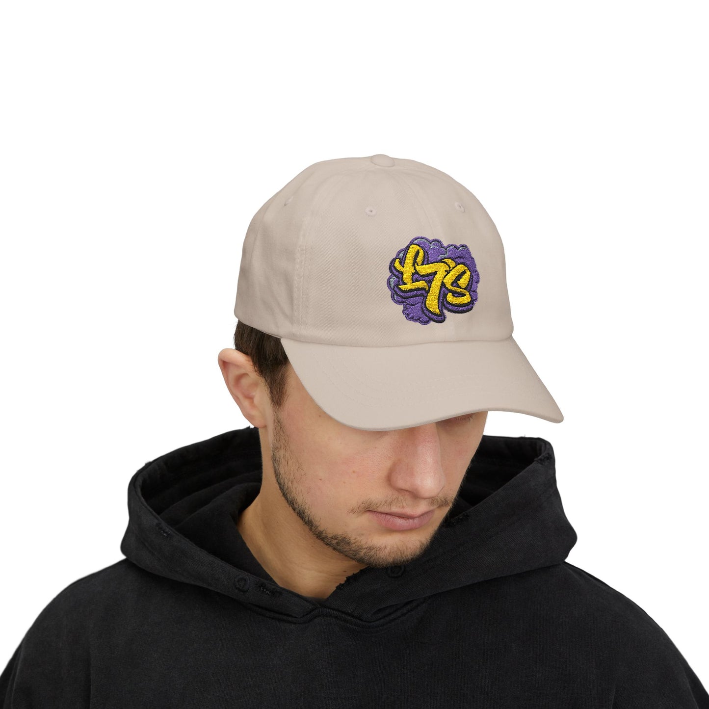 Oldy L7 (purple/yellow) - Classic Dad Cap - Casual Style Hat, Everyday Wear, Unique Gift, Outdoor Activities, Summer Accessory