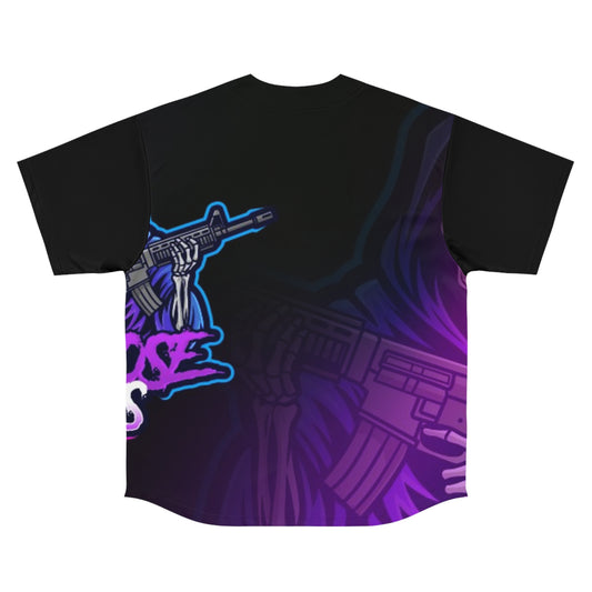 Men's Graphic Baseball Jersey - Edgy Streetwear, Unique Gift, Casual Wear, Game Day Apparel, Anime-Inspired Fashion