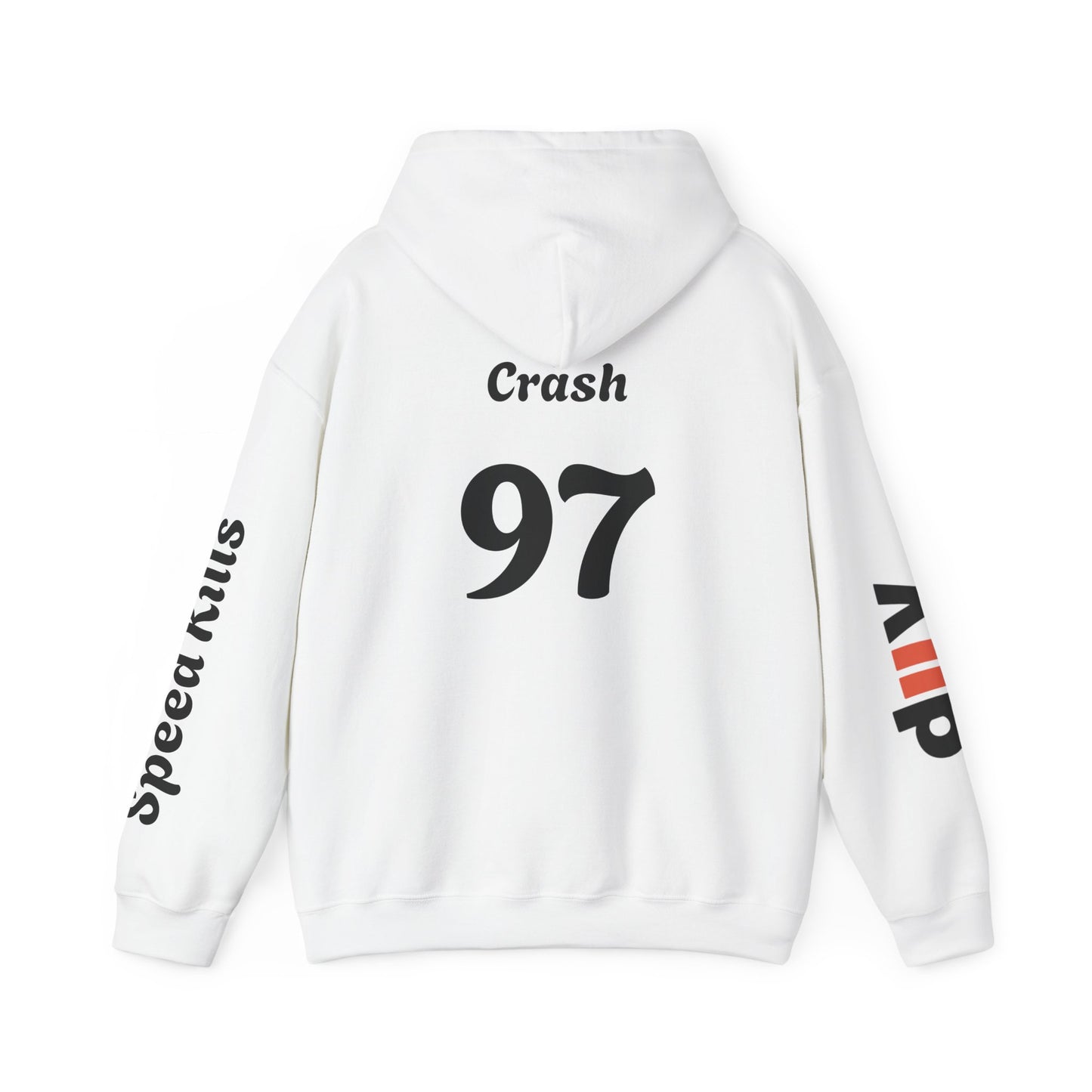 Crash #97 Team Hoodie | Gothic Style Unisex Hoodie | Perfect for Casual Wear, Street Style, Gift for Gamers, Halloween, Everyday Comfort