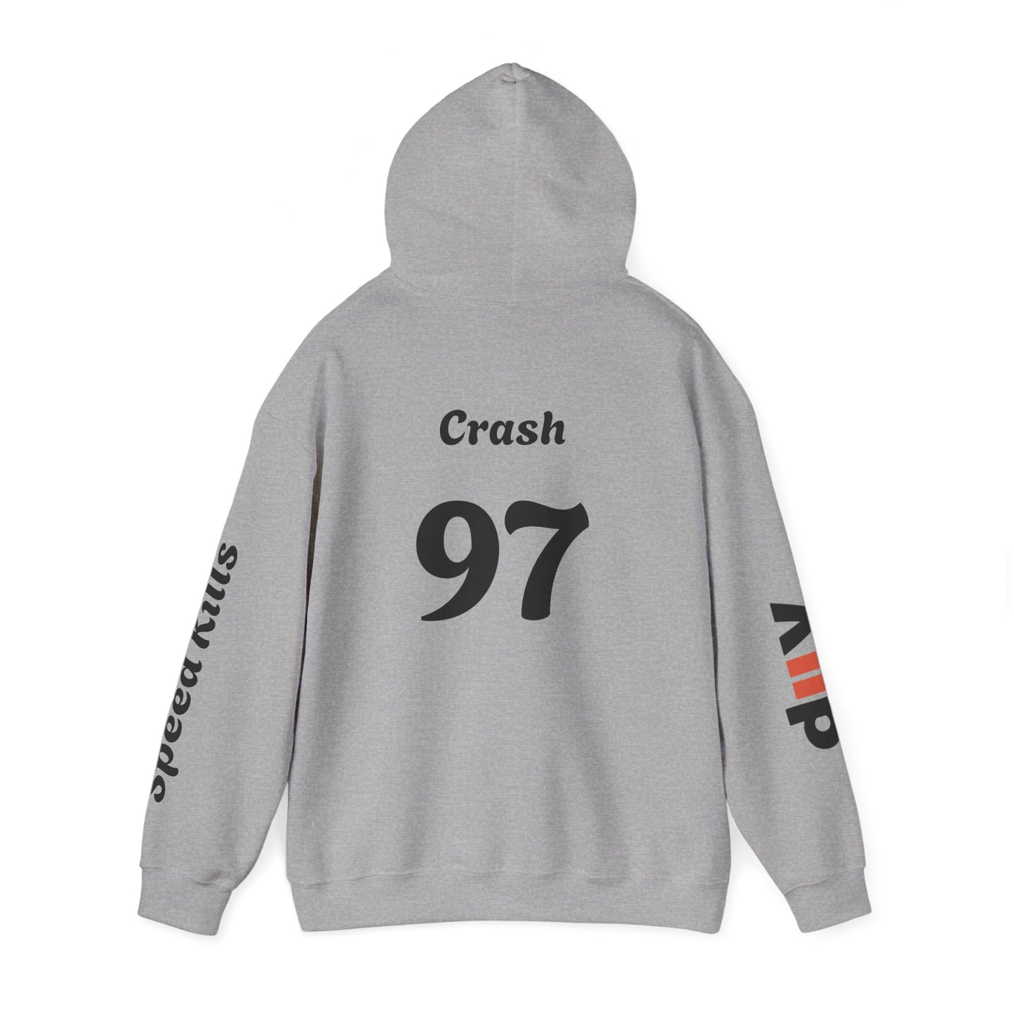 Crash #97 Team Hoodie | Gothic Style Unisex Hoodie | Perfect for Casual Wear, Street Style, Gift for Gamers, Halloween, Everyday Comfort