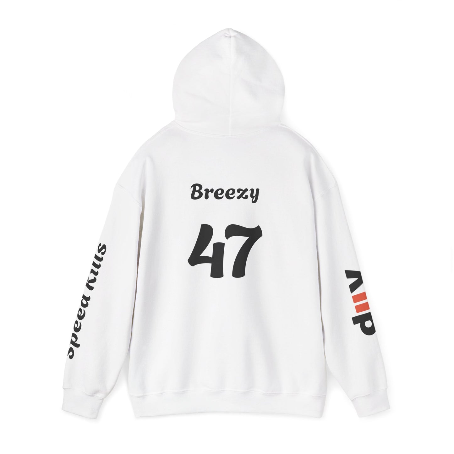 Breezy #47 Team Hoodie | Gothic Style Unisex Hoodie | Perfect for Casual Wear, Street Style, Gift for Gamers, Halloween, Everyday Comfort