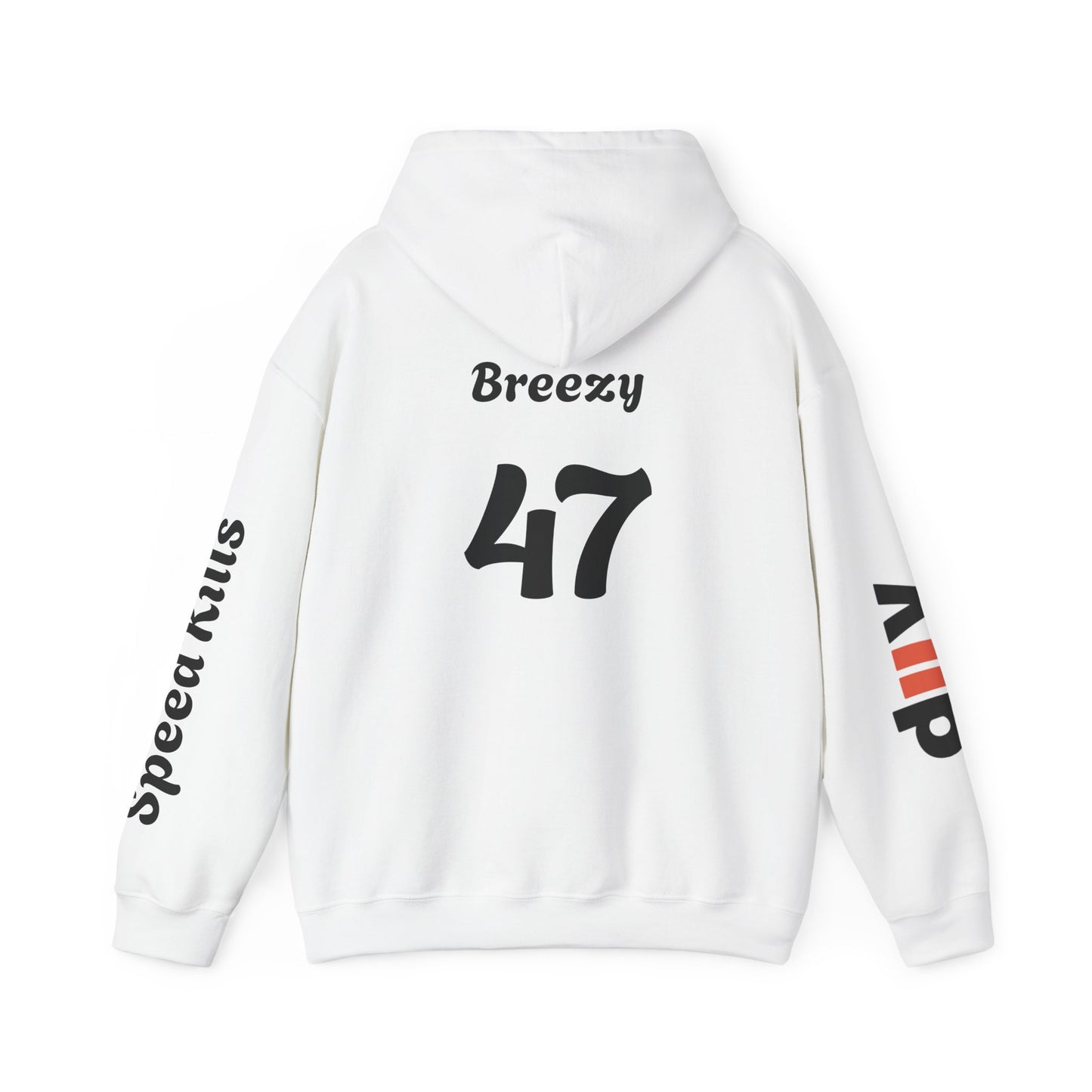 Breezy #47 Team Hoodie | Gothic Style Unisex Hoodie | Perfect for Casual Wear, Street Style, Gift for Gamers, Halloween, Everyday Comfort