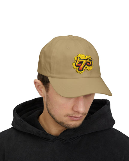 Oldy L7 (yellow/red) - Classic Dad Cap - Casual Style Hat, Everyday Wear, Unique Gift, Outdoor Activities, Summer Accessory