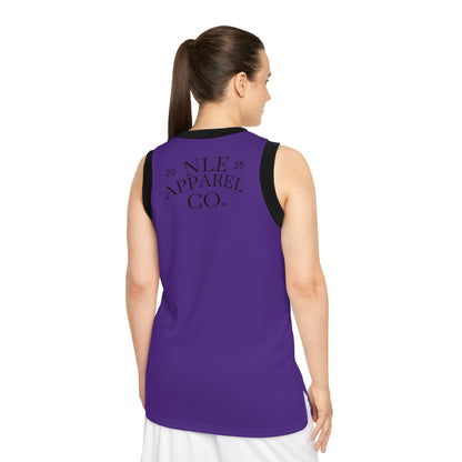 NLE Apparel Co. Jersey (Purple) - Unisex Basketball Jersey with Grim Reaper Design, Streetwear, Sports Apparel, Gift for Athletes, Casual Wear, Halloween, Halloween Costume