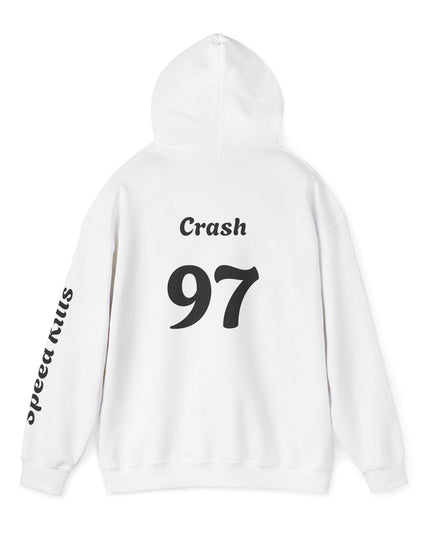 Crash #97 Team Hoodie | Gothic Style Unisex Hoodie | Perfect for Casual Wear, Street Style, Gift for Gamers, Halloween, Everyday Comfort
