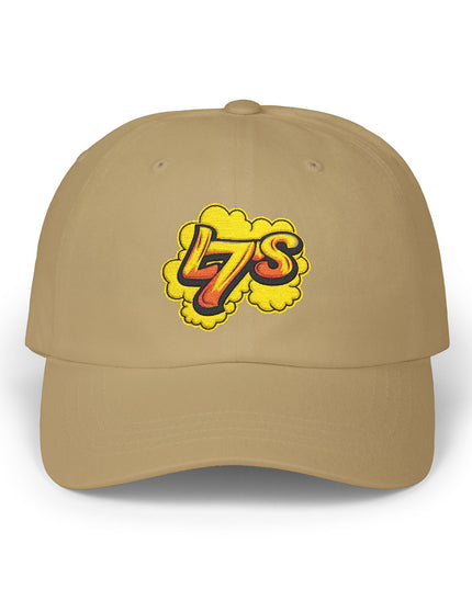 Oldy L7 (yellow/red) - Classic Dad Cap - Casual Style Hat, Everyday Wear, Unique Gift, Outdoor Activities, Summer Accessory