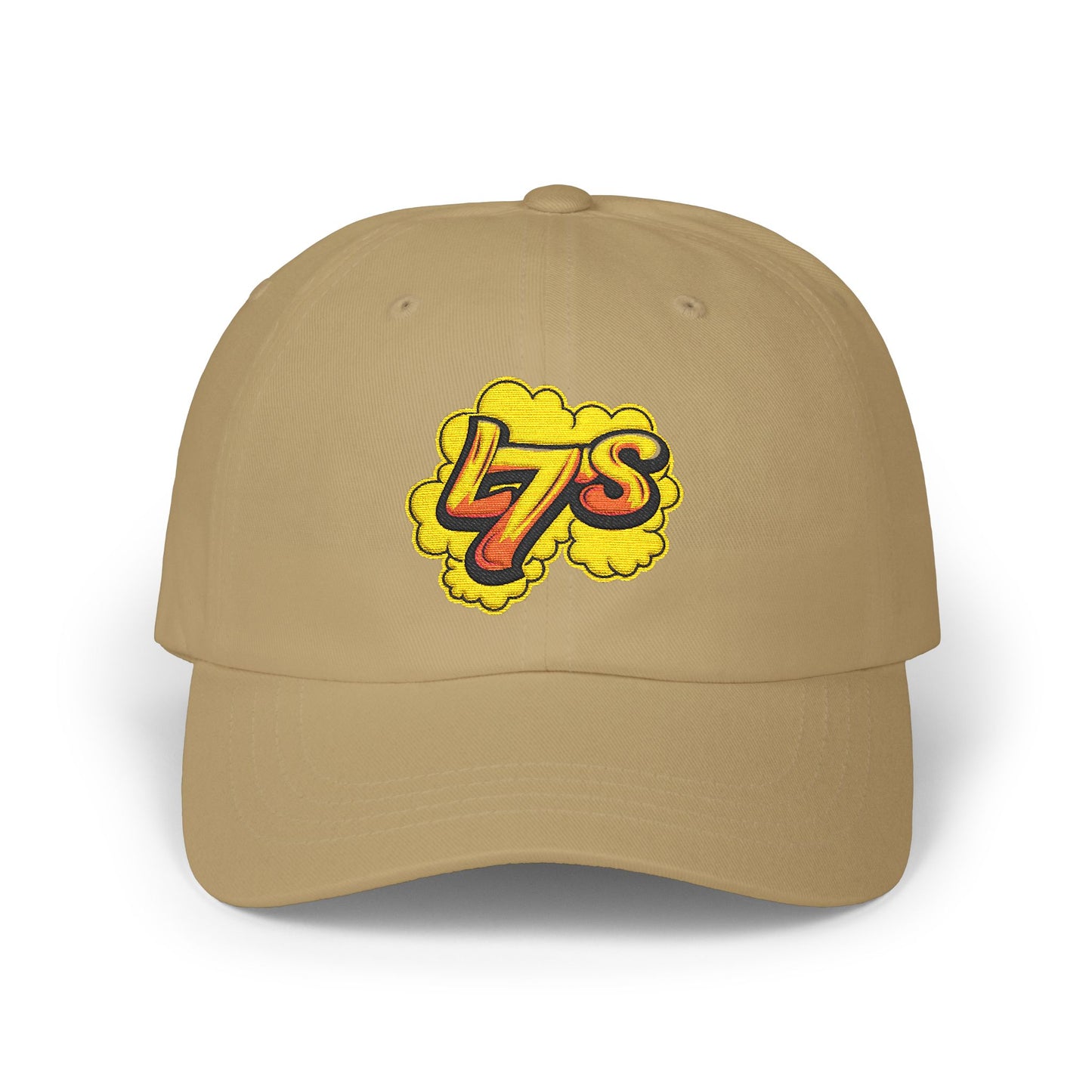 Oldy L7 (yellow/red) - Classic Dad Cap - Casual Style Hat, Everyday Wear, Unique Gift, Outdoor Activities, Summer Accessory