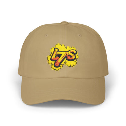 Oldy L7 (yellow/red) - Classic Dad Cap - Casual Style Hat, Everyday Wear, Unique Gift, Outdoor Activities, Summer Accessory