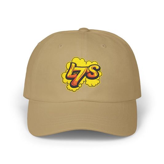 Oldy L7 (yellow/red) - Classic Dad Cap - Casual Style Hat, Everyday Wear, Unique Gift, Outdoor Activities, Summer Accessory