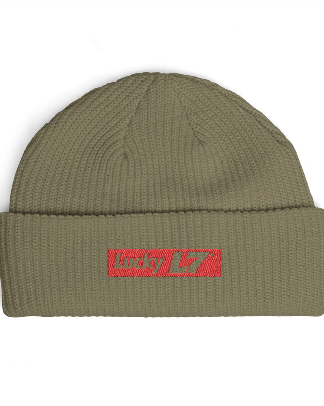 Lucky L7 Supreme - Embroidered Cuff Beanie