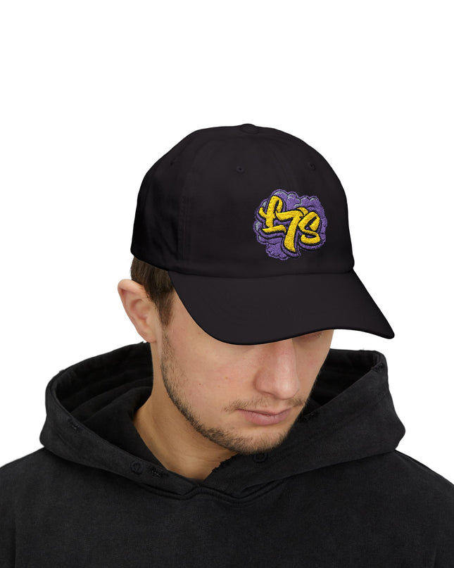 Oldy L7 (purple/yellow) - Classic Dad Cap - Casual Style Hat, Everyday Wear, Unique Gift, Outdoor Activities, Summer Accessory