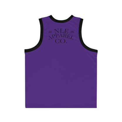 NLE Apparel Co. Jersey (Purple) - Unisex Basketball Jersey with Grim Reaper Design, Streetwear, Sports Apparel, Gift for Athletes, Casual Wear, Halloween, Halloween Costume