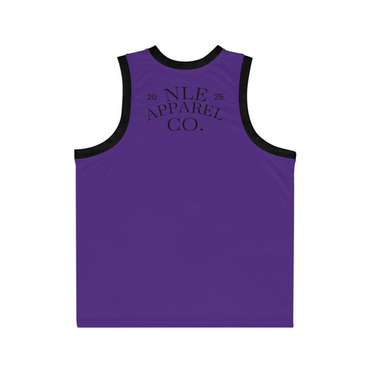 NLE Apparel Co. Jersey (Purple) - Unisex Basketball Jersey with Grim Reaper Design, Streetwear, Sports Apparel, Gift for Athletes, Casual Wear, Halloween, Halloween Costume