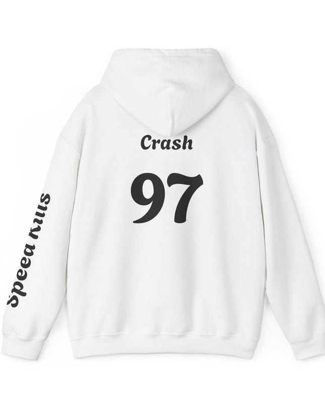 Crash #97 Team Hoodie | Gothic Style Unisex Hoodie | Perfect for Casual Wear, Street Style, Gift for Gamers, Halloween, Everyday Comfort
