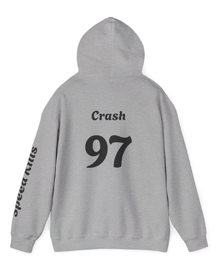 Crash #97 Team Hoodie | Gothic Style Unisex Hoodie | Perfect for Casual Wear, Street Style, Gift for Gamers, Halloween, Everyday Comfort