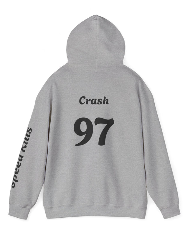 Crash #97 Team Hoodie | Gothic Style Unisex Hoodie | Perfect for Casual Wear, Street Style, Gift for Gamers, Halloween, Everyday Comfort