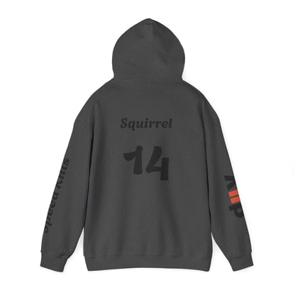 Squirrel #14 Team Hoodie | Gothic Style Unisex Hoodie | Perfect for Casual Wear, Street Style, Gift for Gamers, Halloween, Everyday Comfort