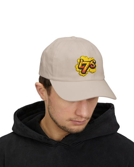 Oldy L7 (yellow/red) - Classic Dad Cap - Casual Style Hat, Everyday Wear, Unique Gift, Outdoor Activities, Summer Accessory