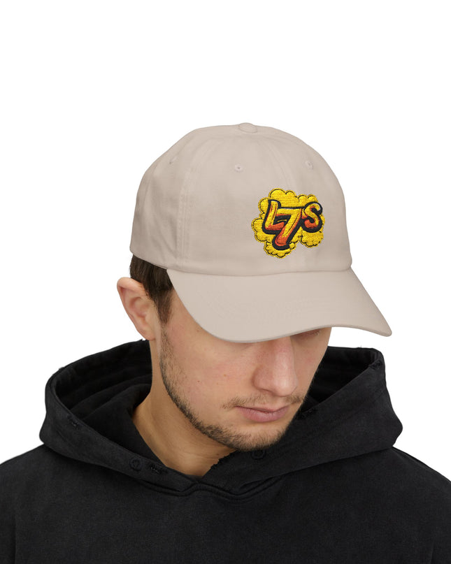 Oldy L7 (yellow/red) - Classic Dad Cap - Casual Style Hat, Everyday Wear, Unique Gift, Outdoor Activities, Summer Accessory