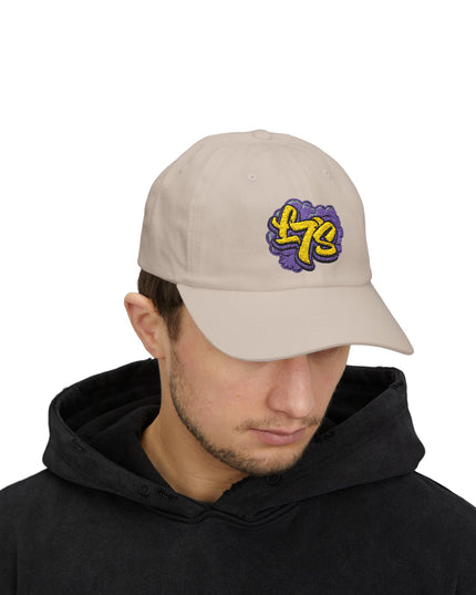 Oldy L7 (purple/yellow) - Classic Dad Cap - Casual Style Hat, Everyday Wear, Unique Gift, Outdoor Activities, Summer Accessory