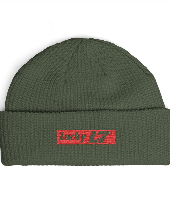 Lucky L7 Supreme - Embroidered Cuff Beanie