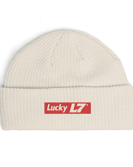 Lucky L7 Supreme - Embroidered Cuff Beanie