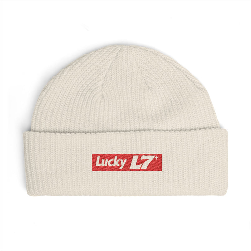 Lucky L7 Supreme - Embroidered Cuff Beanie