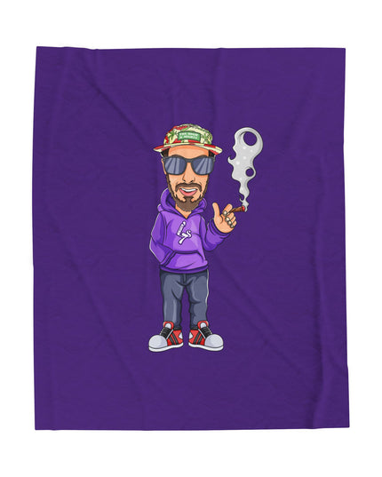 LuckyL7 Blanket - Cozy Velveteen Plush Blanket featuring Stylish Cartoon Design, Perfect for Home Decor, Great Gift Idea, Ideal for Relaxing or Media Room