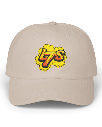 Oldy L7 (yellow/red) - Classic Dad Cap - Casual Style Hat, Everyday Wear, Unique Gift, Outdoor Activities, Summer Accessory