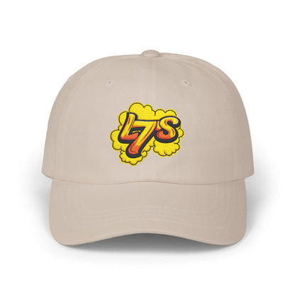 Oldy L7 (yellow/red) - Classic Dad Cap - Casual Style Hat, Everyday Wear, Unique Gift, Outdoor Activities, Summer Accessory