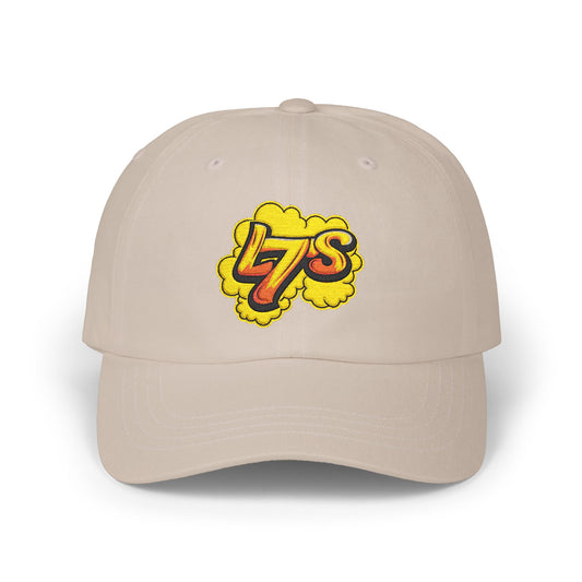 Oldy L7 (yellow/red) - Classic Dad Cap - Casual Style Hat, Everyday Wear, Unique Gift, Outdoor Activities, Summer Accessory