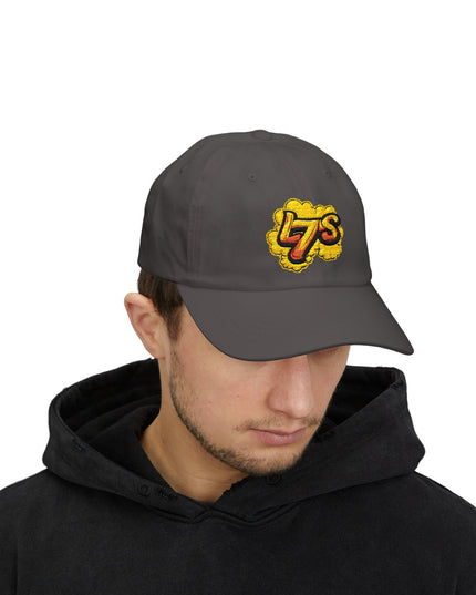 Oldy L7 (yellow/red) - Classic Dad Cap - Casual Style Hat, Everyday Wear, Unique Gift, Outdoor Activities, Summer Accessory