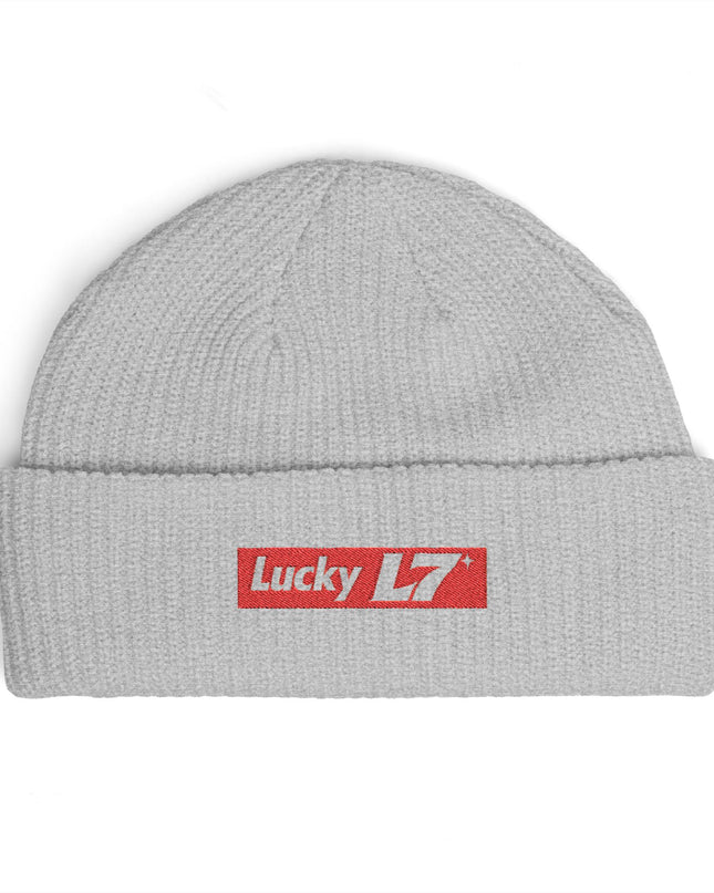 Lucky L7 Supreme - Embroidered Cuff Beanie
