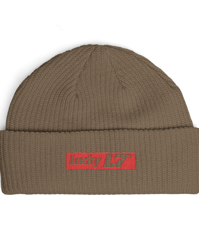 Lucky L7 Supreme - Embroidered Cuff Beanie