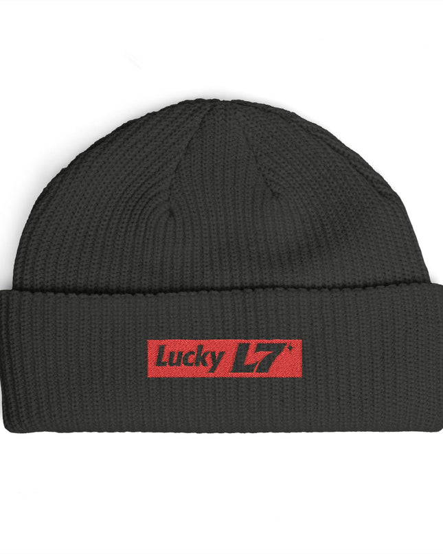 Lucky L7 Supreme - Embroidered Cuff Beanie
