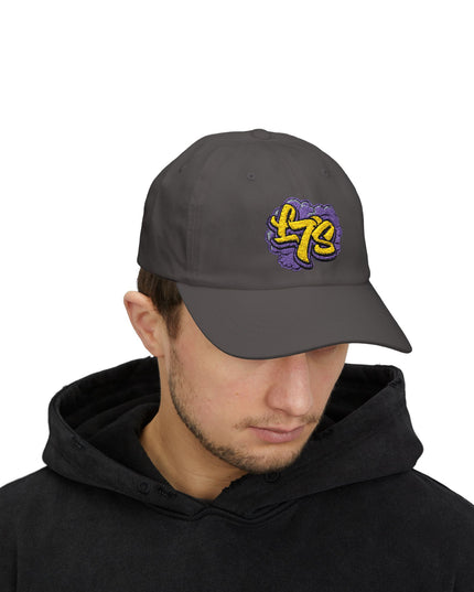 Oldy L7 (purple/yellow) - Classic Dad Cap - Casual Style Hat, Everyday Wear, Unique Gift, Outdoor Activities, Summer Accessory