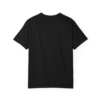 NLE First edition - Unisex Garment-Dyed T-shirt with Grim Reaper Design, Trendy Graphic Tee, Perfect Gift, Halloween Apparel, Casual Style