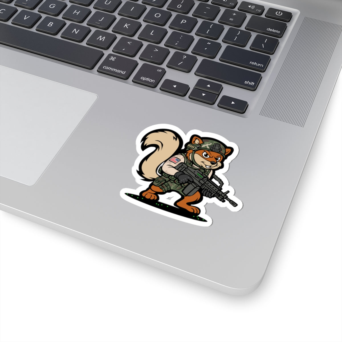 (Limited Edition) Military Squirrel - Kiss-Cut Stickers | Cute Animal Decal for Laptops, Water Bottles, and Bullet Journals, Unique Gifts for Veterans