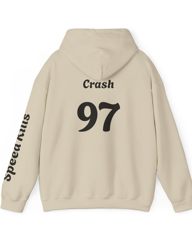 Crash #97 Team Hoodie | Gothic Style Unisex Hoodie | Perfect for Casual Wear, Street Style, Gift for Gamers, Halloween, Everyday Comfort